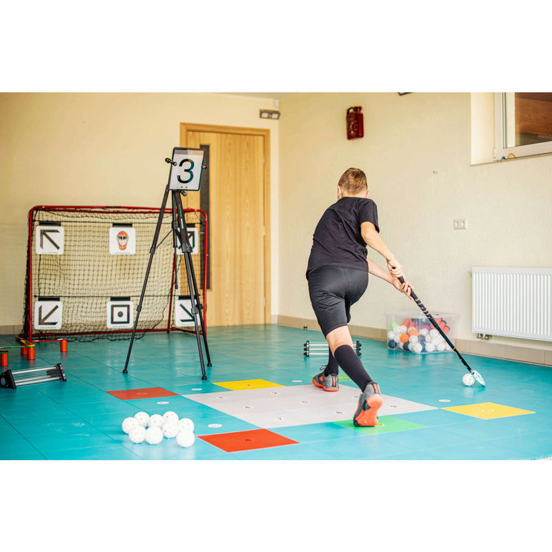My Floorball Skills Zone 360 – Professionelles Trainingsfeld Für Zuhause | 165x165 Cm, Inkl. App-Unterstützung, Für Ballkontrolle & Schusstechnik My Floorball Skills Zone 360 – Professionelles Trainingsfeld Für Zuhause | 165x165 Cm, Inkl. App-Unterstützung, Für Ballkontrolle & Schusstechnik